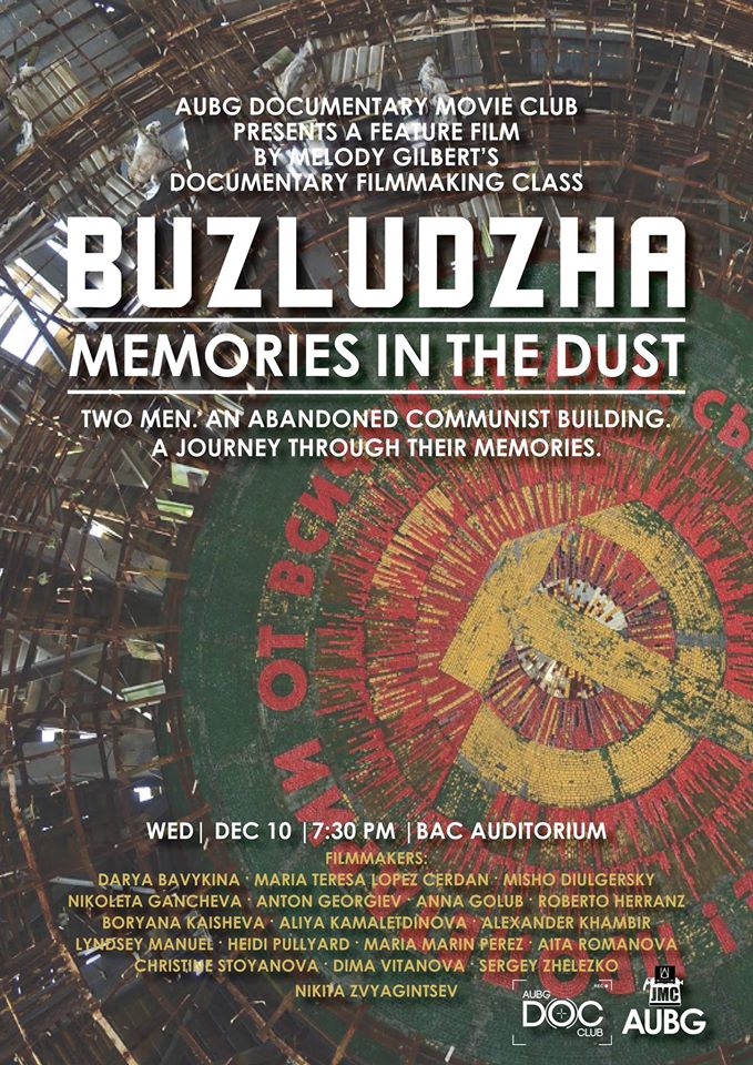 buzludzhadoc's tweet photo. Don´forget the premier of Buzludzha: memories in the dust. Tomorrow at 7:30 in BAC Auditorium.#AUBG #Filminthemaking http://t.co/4zgv0aCZGl