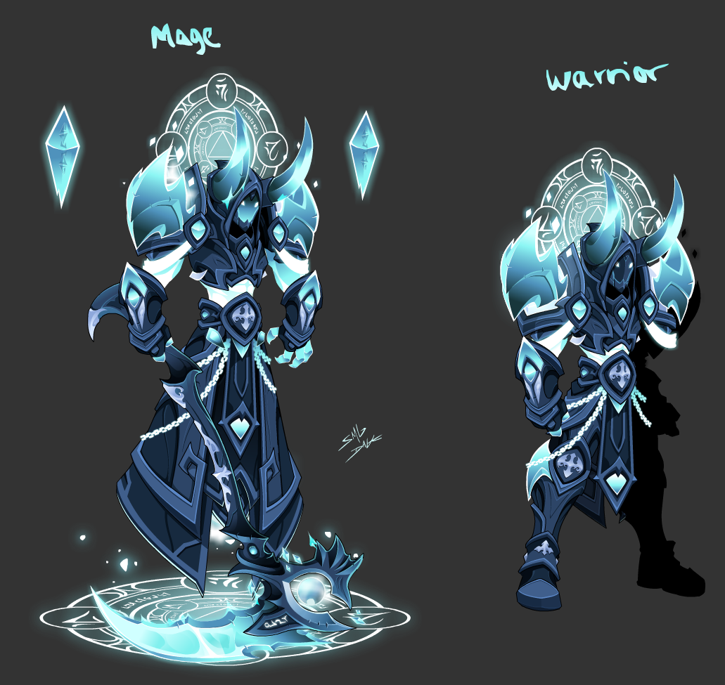 DageTheEvil's tweet photo. mage and warrior versions of my latest set http://t.co/nZrOuh1FPz