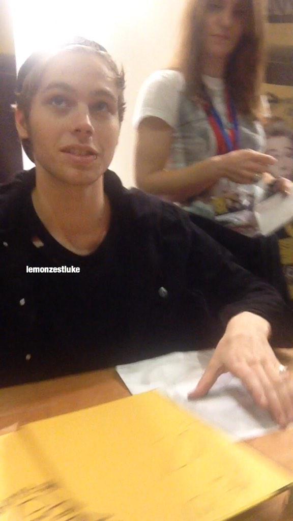 Luke at the Liverpool book signing today (my photos)