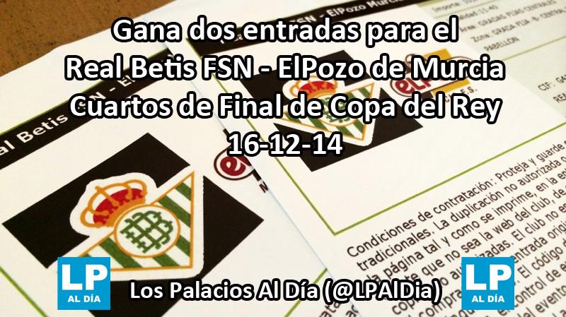 LPAlDia's tweet photo. Sorteamos dos entradas para el @RealBetisFSN - @ElPozoMurcia_FS . Sólo tienes que hacer RT y seguirnos. #Betis http://t.co/4krIWiesaF