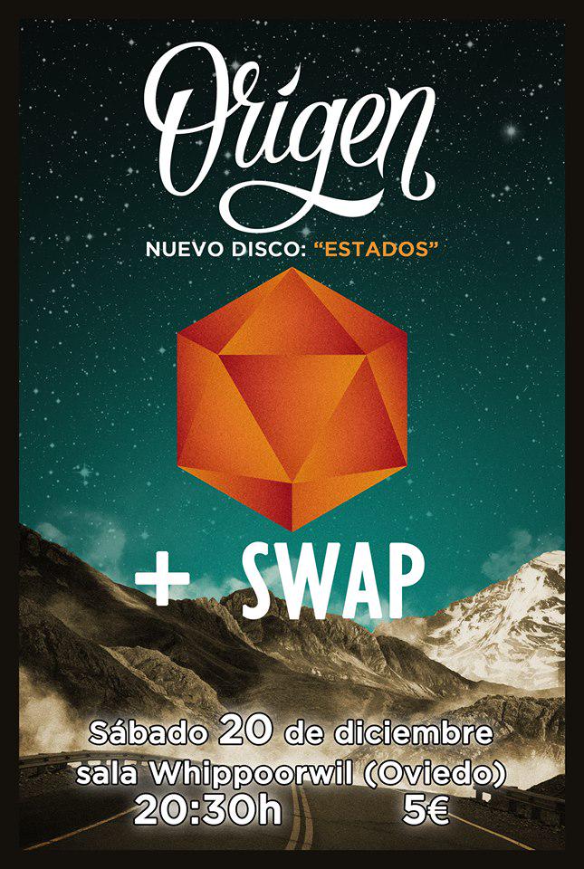 OrigenRock's tweet photo. Sábado 20/12. Presentación de ESTADOS junto a @SWAP_Official en @whippoorconcier! @DeboloAsturias @TheDrinkTim http://t.co/lj5m8nRXOb
