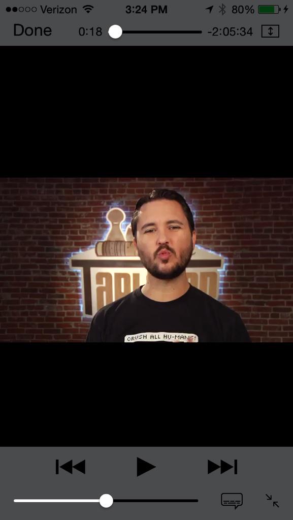MariaByrd6's tweet photo. Randomly paused while watching #TableTop and this happened. @wilw http://t.co/bOoqFJbv44