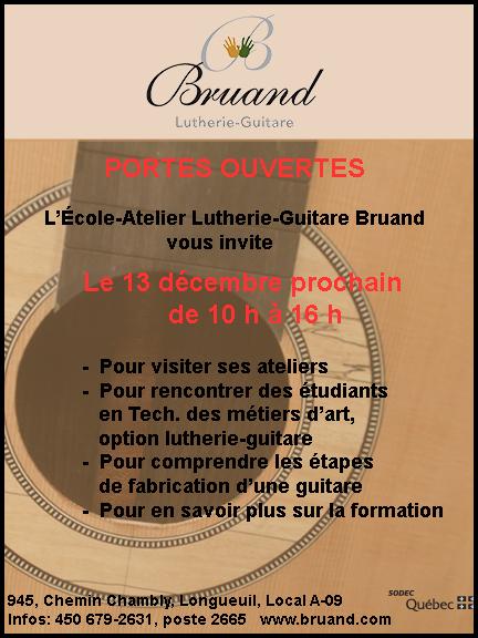 Bruand vous ouvre ses portes samedi le 13 décembre 2014
