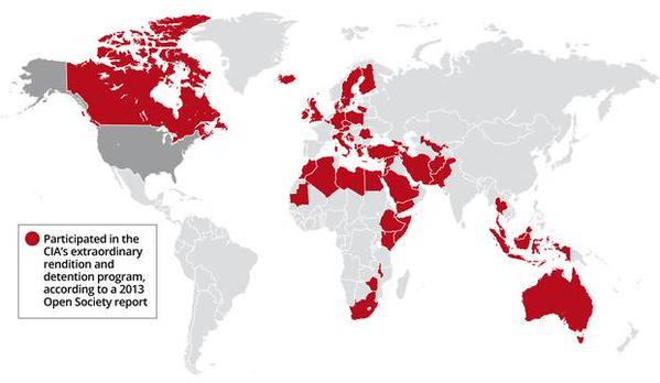 BSfil's tweet photo. The 54 countries which aided the U.S. government kidnapping, torture, and murder program: #TortureReport #ISIS http://t.co/aaNuzfs8Js #tcot