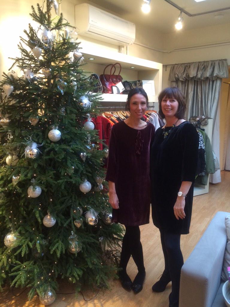 Big welcome to Georgina, on left, our new Vanilla girl. Her &amp; Sara look fab modelling Christmas Day picks from Diega.