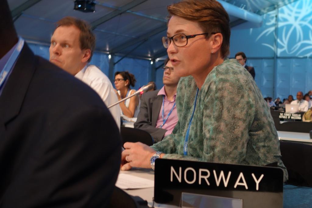 - The Green Climate Fund has today reached 10 bill. USD, said  Min. of Climate and Environment Tine Sundtoft. #COP20