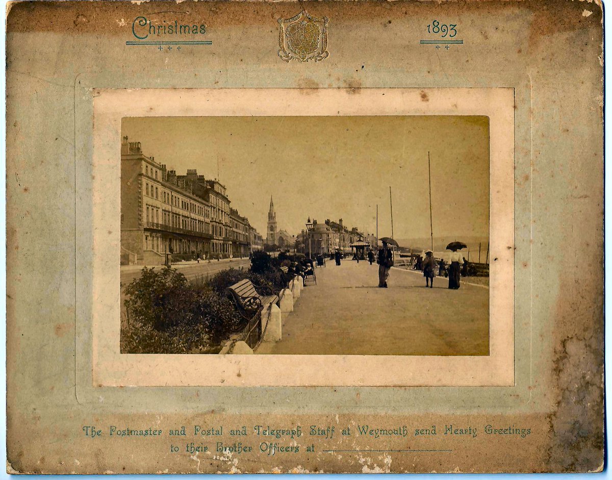 Christmas greetings from Weymouth in 1893!