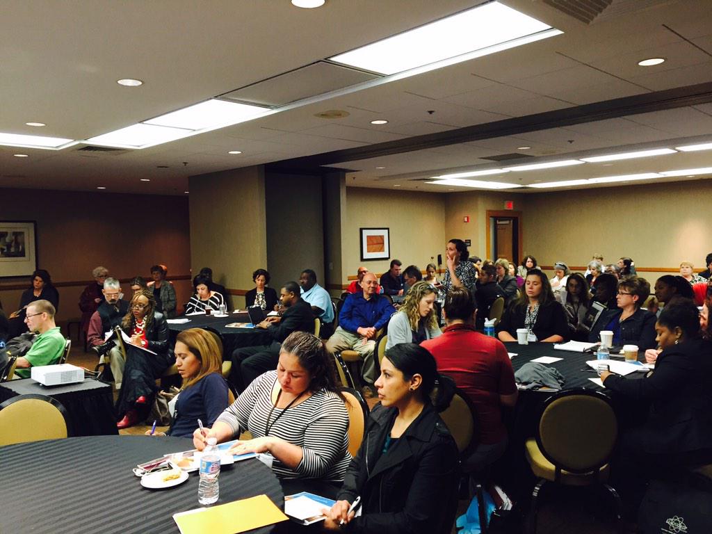 Packed house in Majestic 4/5 for "Uncovering Promise"! Dr. Geier bringing the passion! #ECconf14