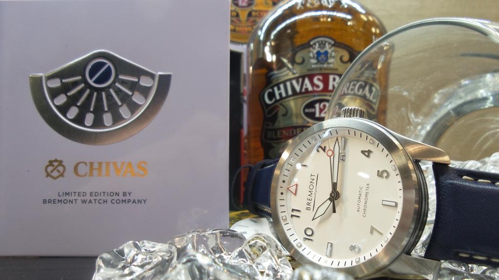 Supermarine2000's tweet photo. Just the way I like my @Bremont; on ice with a cool #bluestrap. Then a glass of #Chivas. @BremontCity @BremontMayfair http://t.co/O4HGsij3dn