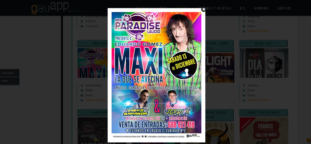 gauapp's tweet photo. Estamos sorteando 5 entradas+ COPA para ver a MAXI de #LQSA en #llodio el sábado, en @paradiselaudio ! RT y sigue! http://t.co/SNTKNz7lpv