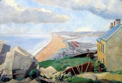 Love this painting of Chesil - anyone know who the artist is? <a href="/PortlandPrideUK/">Portland Pride</a> <a href="/PortlandMarina/">PortlandMarina</a> <a href="/WhatsonWeymouth/">WhatsOnWeymouth</a>