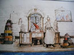 Fennec_Arts's tweet image. Father #Christmas Letter 1929, &apos;You could hardly guess the enormous piles of lists I make out&apos; #Tolkien #illustration