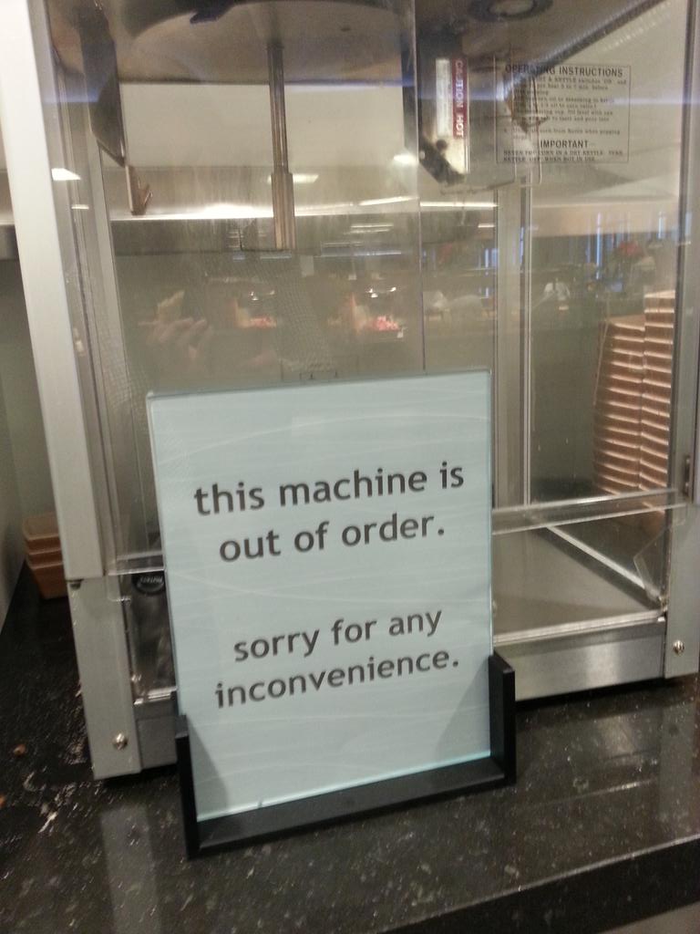 twopcorn's tweet photo. I have a sneaking suspicion that the froyo machine is behind this. http://t.co/Prrg7CptPt