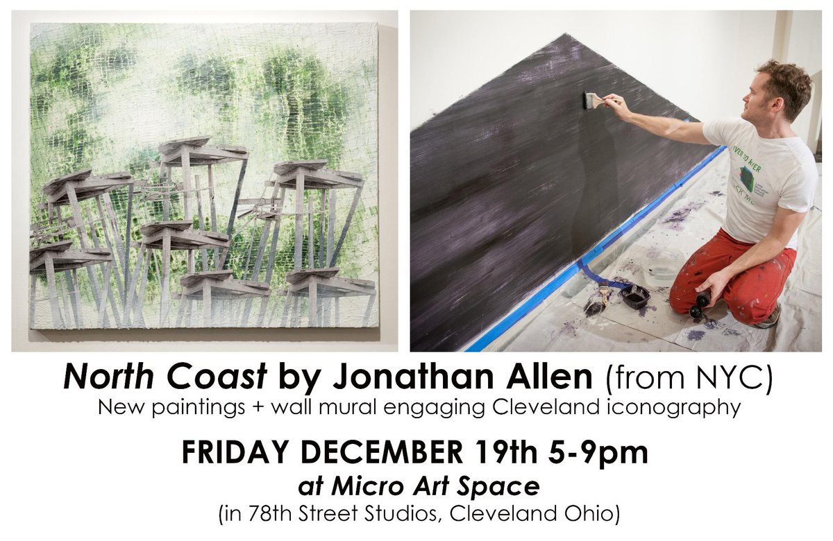 MicroArtSpace's tweet photo. Jonathan Allen (2-week resident artist from NYC) preparing  - solo show, DEC 19 5-9pm at #MICROARTSPACE http://t.co/4aadBzwFdG