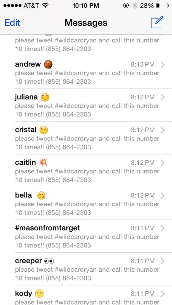 Laurenbrown81_'s tweet photo. gotta spread the word 😂 #teamryan #WildCardRyan @ryansill http://t.co/lB3Et0Jpb6