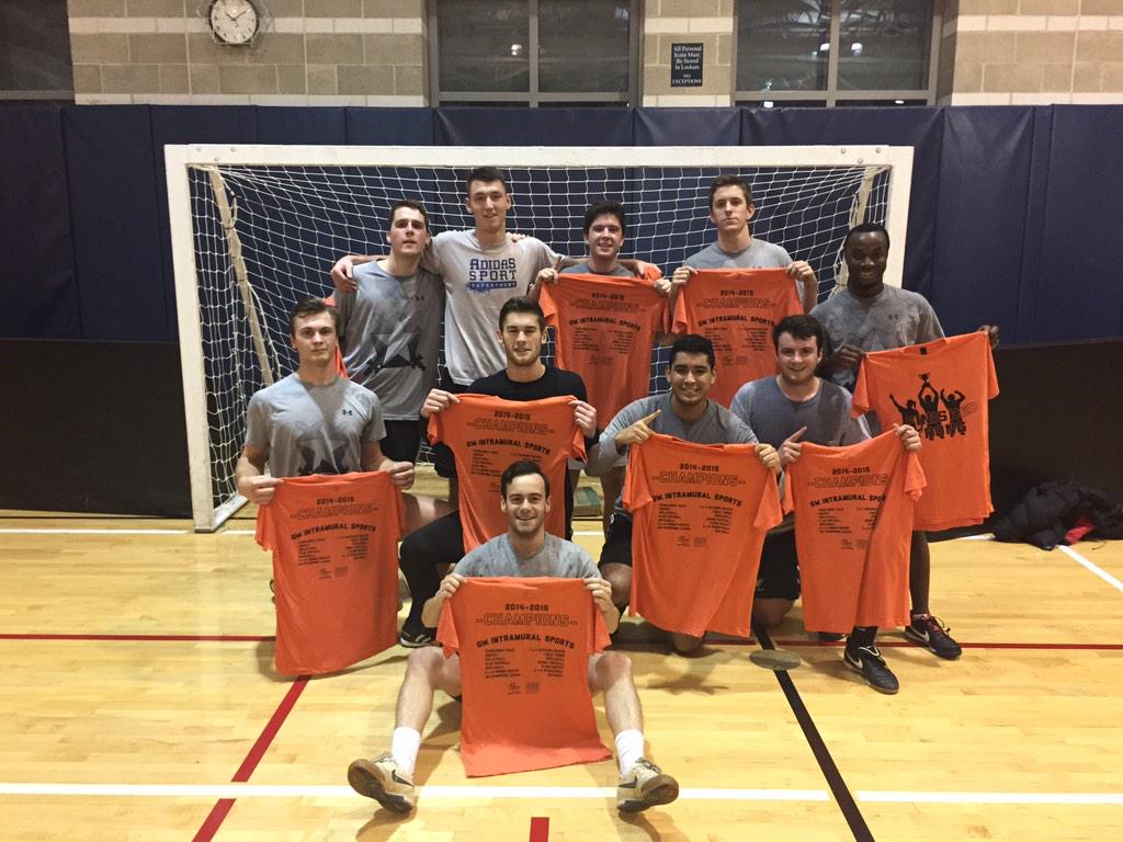 Indoor Soccer Pikus Champions! Great match against SigEp 1-0 final! Thanks for a great season <a href="/GWCampusRec/">GW Campus Rec (LHWC)</a> #RaiseHigh