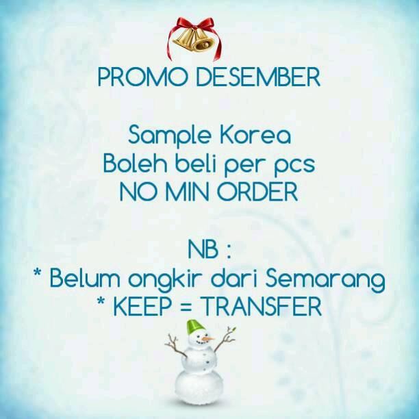 RinsCollectionn's tweet photo. PROMO DESEMBER. Yg ingin coba sampel korea tanpa min order. Yuk bisa langsung order disini. Grab It Fast Dear ♡ http://t.co/yWhXWPUt6T