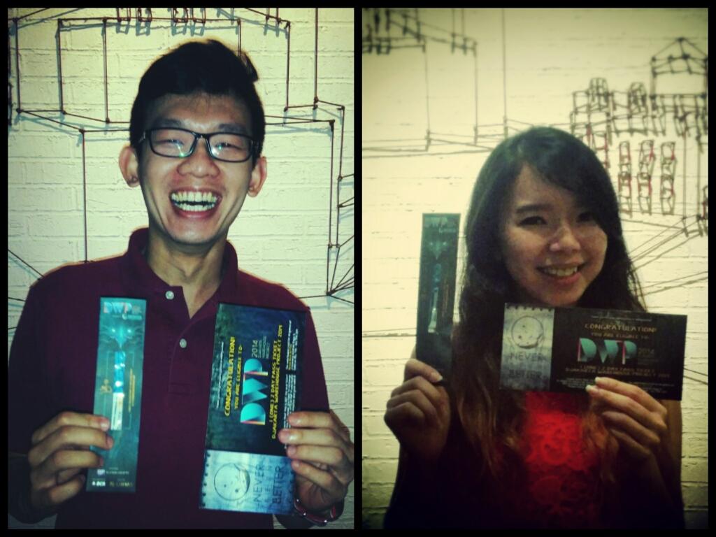 The winners of #NBBgoesDWP: mr Nico and ms <a href="/Jeaneangkow/">Jeane Angkow</a> ! Enjoy your tickets and we'll see you around !