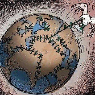 Kitabımızın amacını anlatan bir kare.Dünyayı parçalayan kötülere karşı iyiler inanıyorum ki bunu hepbirlikte başaraz.