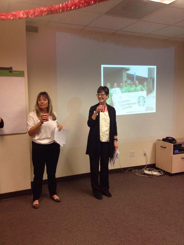 StarbucksArea53's tweet photo. Christmas Blend tasting with the WDN Vice Presidents! http://t.co/jKvvKwrGBe