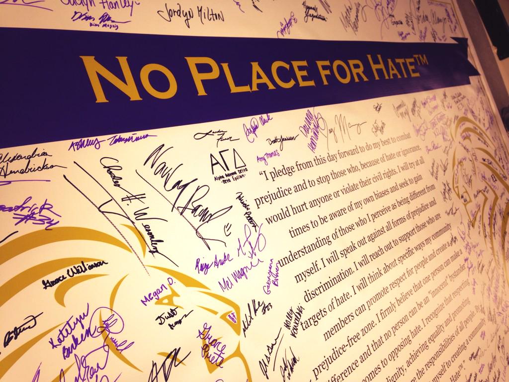 CarrollU_SA's tweet image. Great to see so many students pledge No Place For Hate! #piLambdaPhi #carrollu