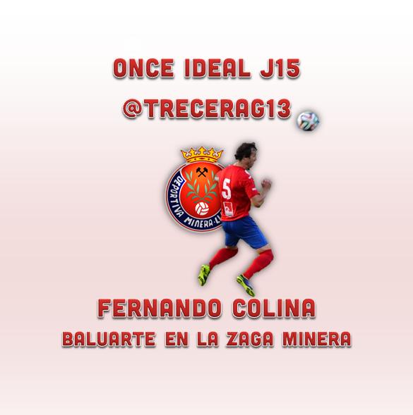 DeportivaMinera's tweet photo. @treceraG13 reconoce el buen hacer de @kolinacruz5 al frente de la zaga minera incluyéndolo en el once ideal J15 ⚽ http://t.co/pcoLKqigts