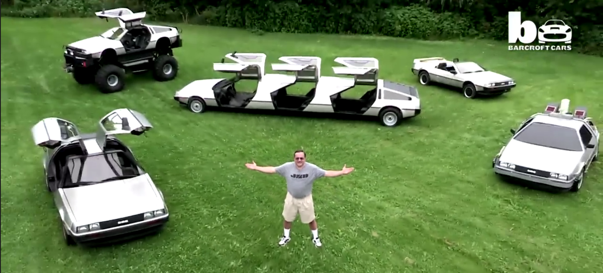 TruckYeah's tweet photo. This badass DeLorean monster truck doesn't need roads either http://t.co/L4fnvyYvEM http://t.co/DEPPWdVagm