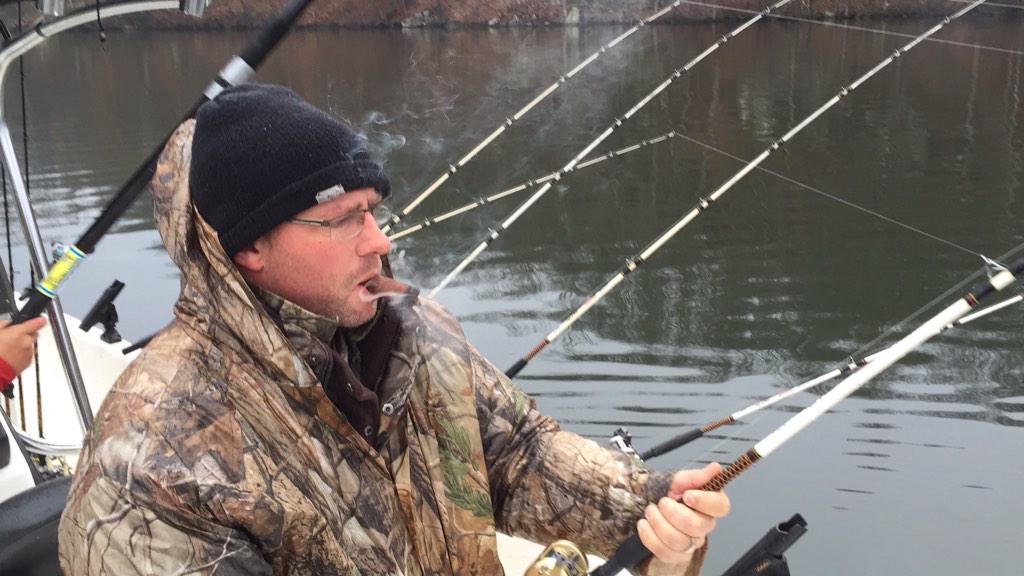 AddisJason's tweet photo. Best fishing trip so far.  Stripped Bass at Smith Mountain Lake, VA http://t.co/zfdmYRERNb