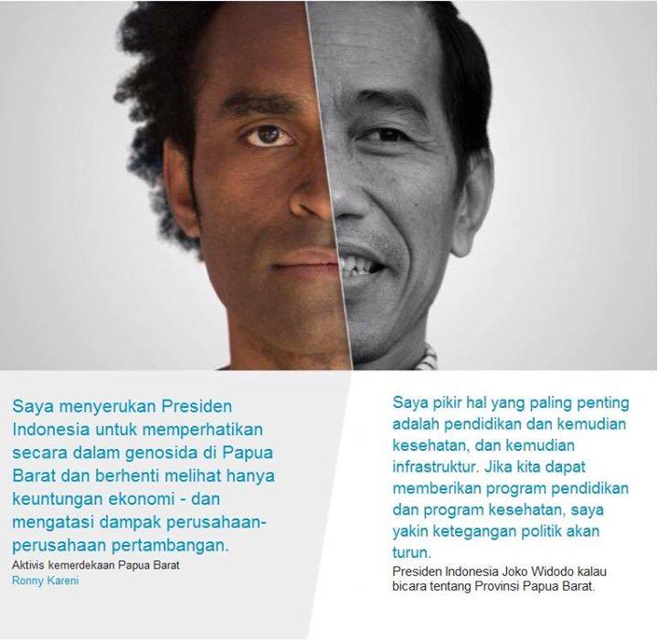 Pesan dari Kawan Ronny Ato B. K. dalam demonstrasi selama pertemuan G-20, November 2014 kemarin #Papua: