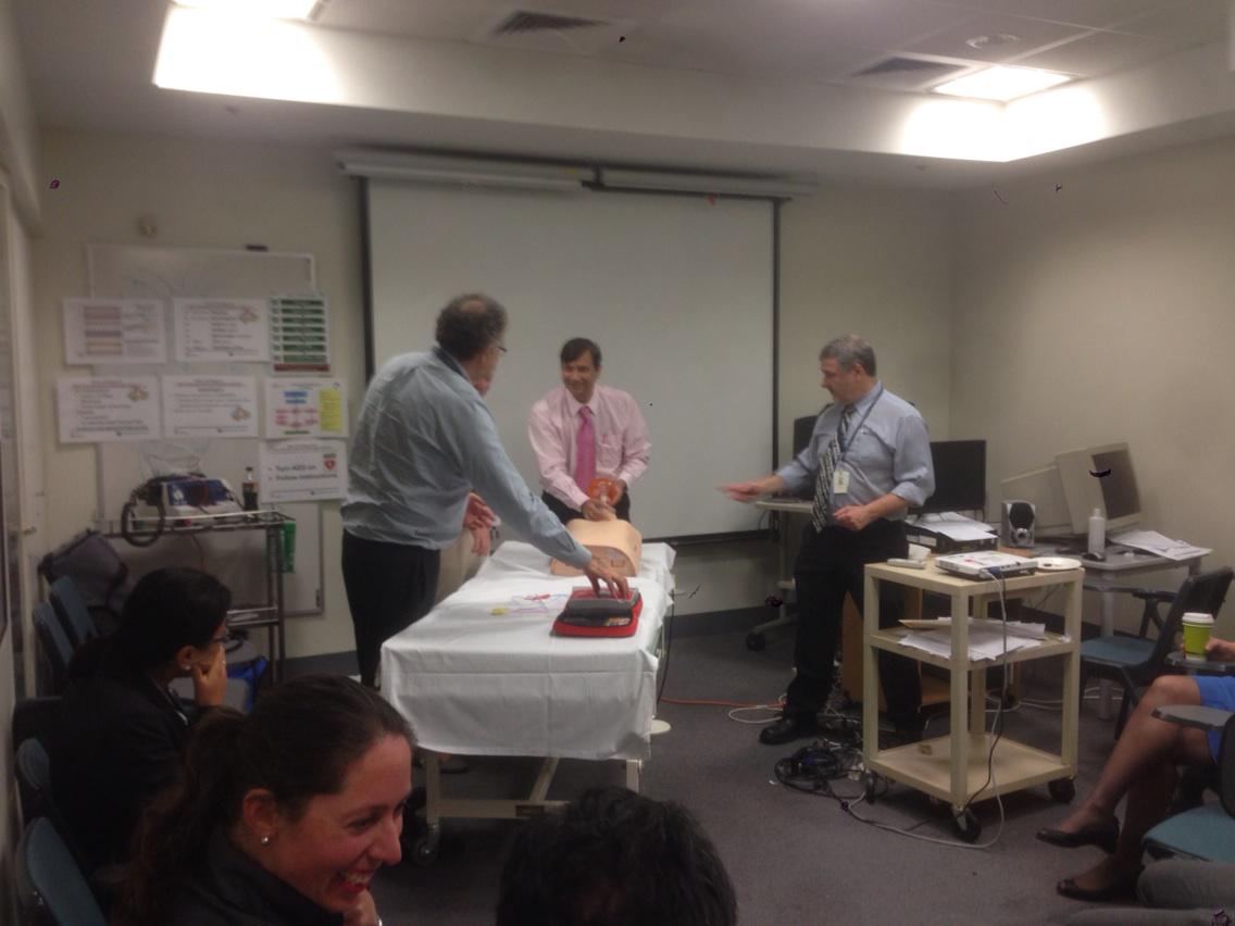 BLS training with Prof Peter Morley RMH - we all need to know this!