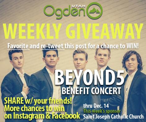 OgdenCityUtah's tweet photo. #WIN @beyond5official Concert Tickets in #Ogden | #Fav and #ReTweet for a chance to win http://t.co/ElOrOpDifu #utah http://t.co/2MNDe5ZL2d