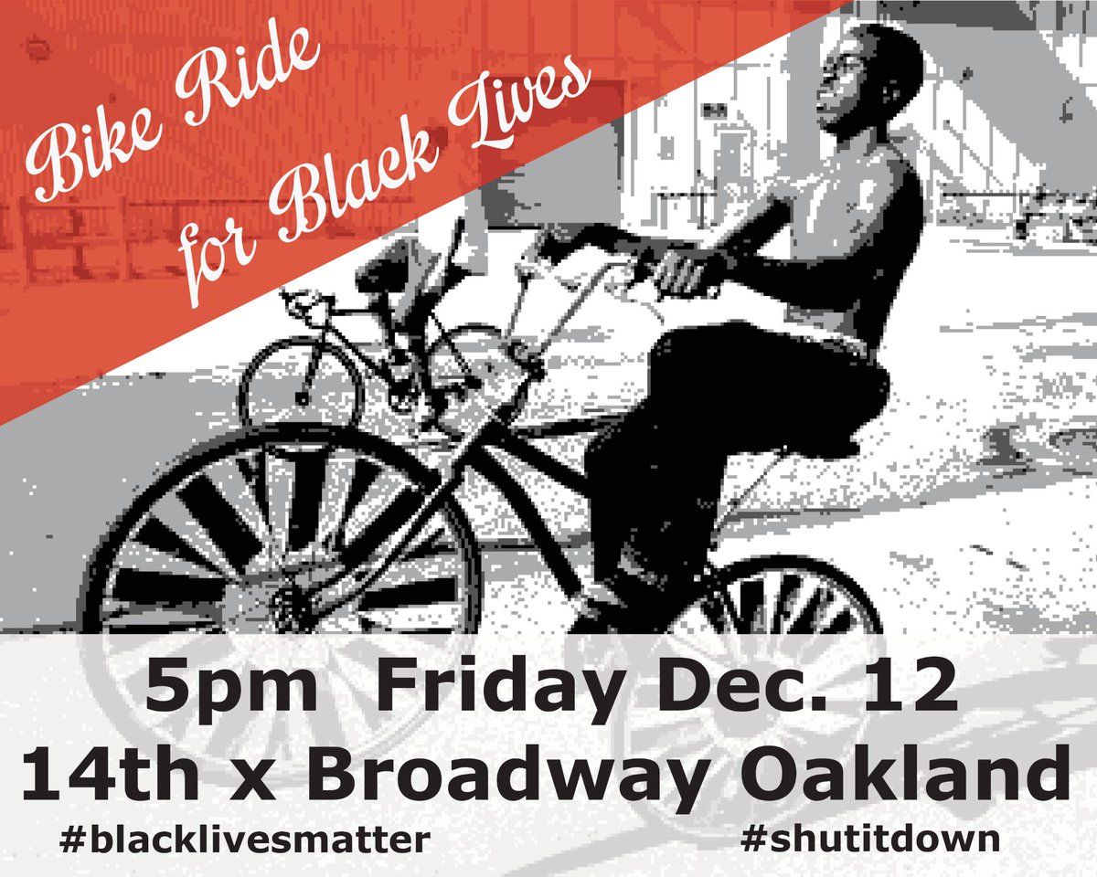 scroland's tweet photo. @kiernanrok
Ride for Black Lives 
5pm Friday Dec. 12th.
#BlackLivesMatter #ShutItDown http://t.co/0PyYSyCruB