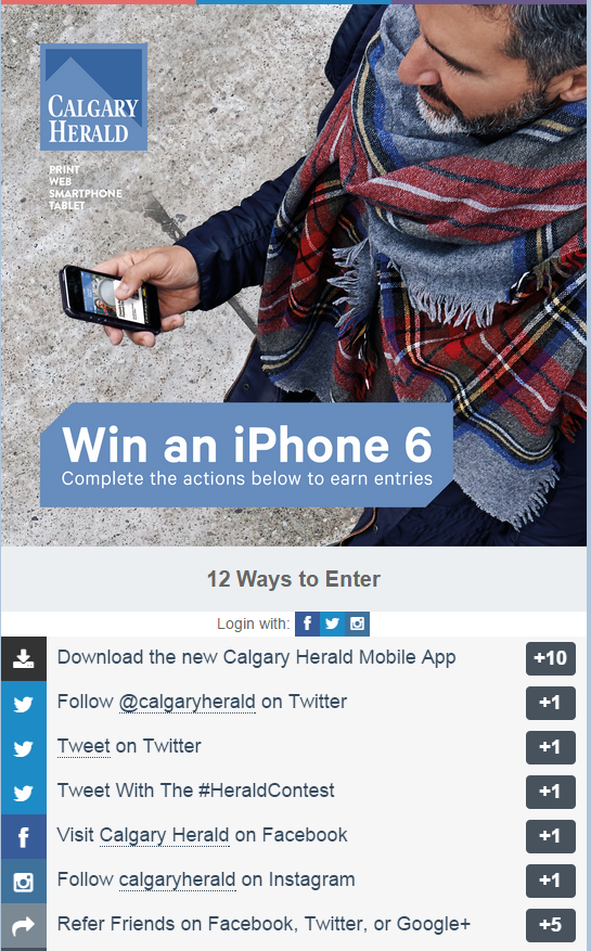 calgaryherald's tweet photo. Enter the @calgaryherald contest to WIN an iPhone! #HeraldContest #NewCalgaryHerald http://t.co/qNfn5b2Jar http://t.co/J2RWn0vCtt