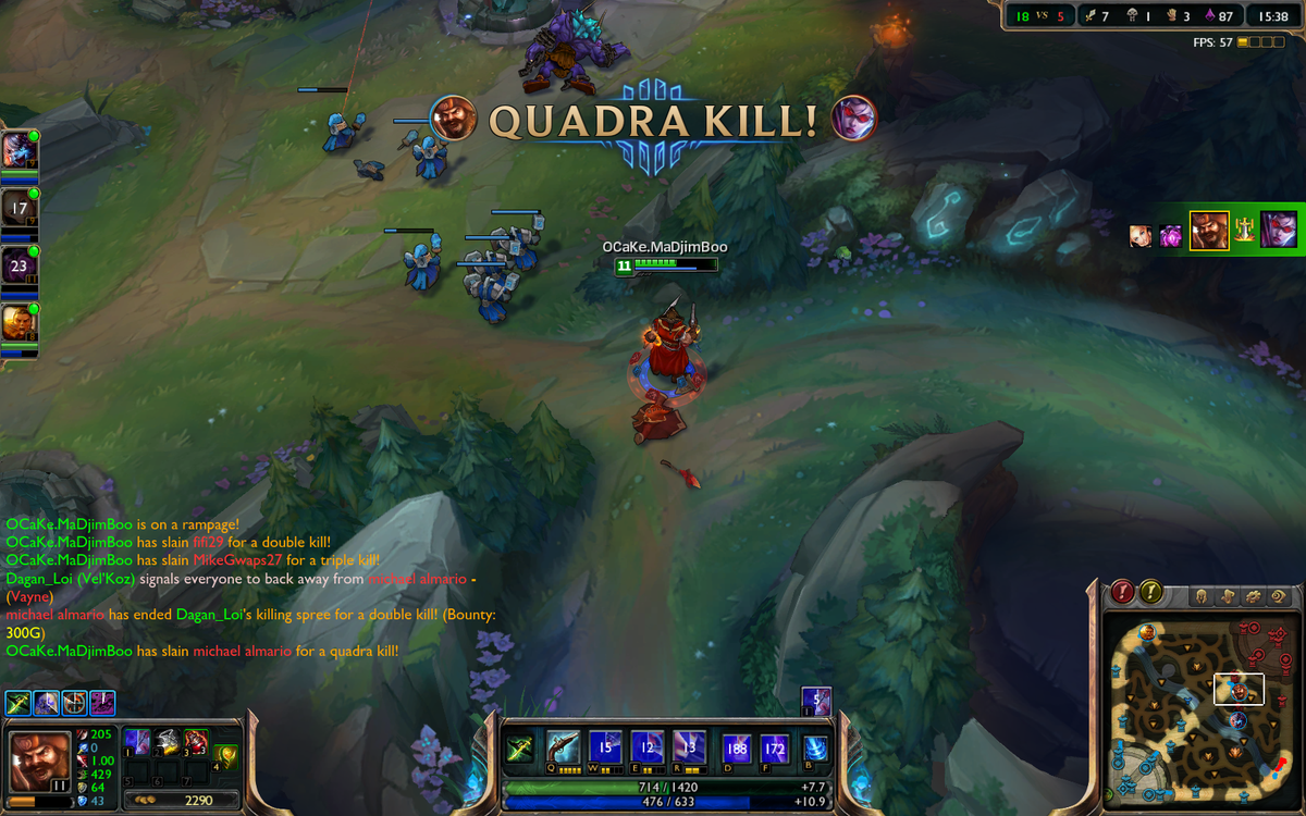 MaDDilicioso's tweet image. 1st time. #quadkill #LeagueOfLegends