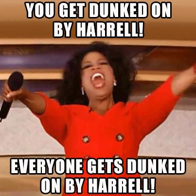 Everyone gets dunked on by Harrell! 
#L1C4 #Dunks4Dayz