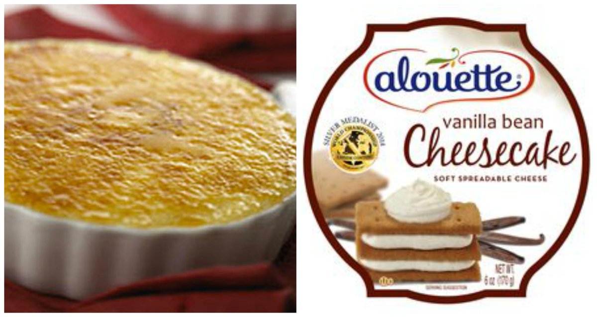 Delicious Crème Brûlée made with Alouette Vanilla Bean Cheesecake! bit.ly/1pB9368