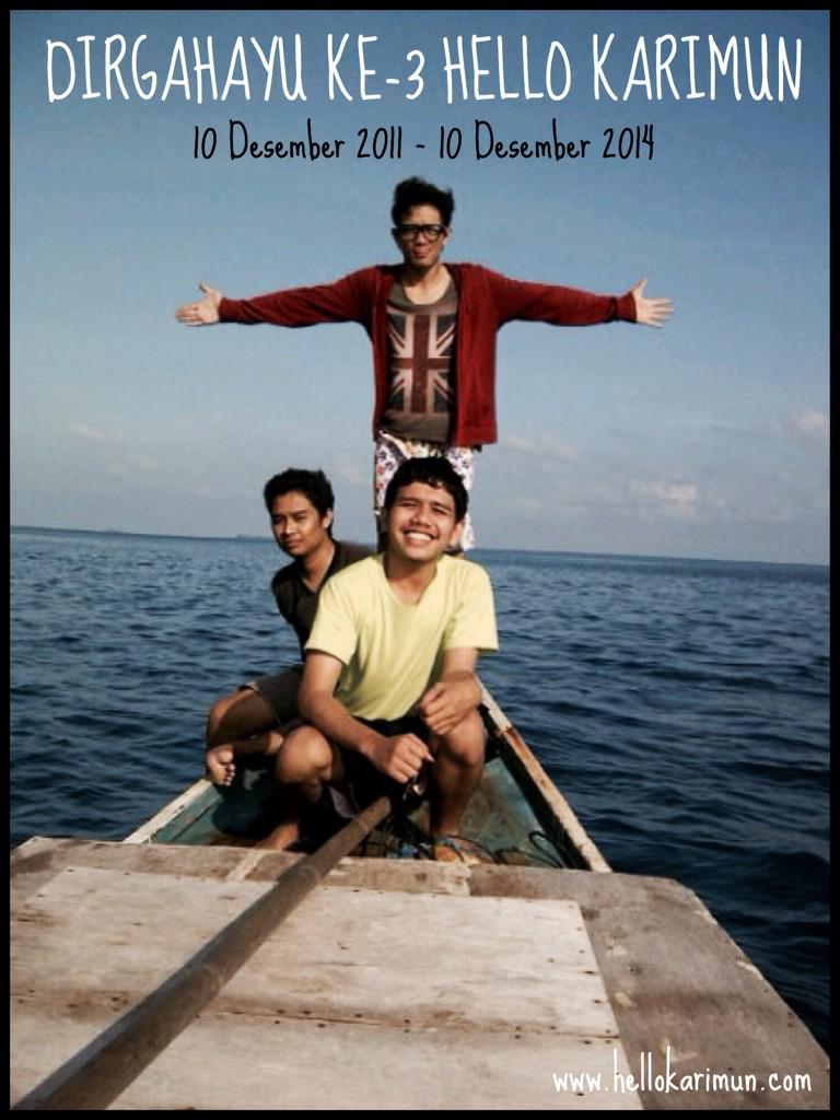 hellokarimun's tweet photo. Selamat hari jadi ke-3 #HelloKarimun | http://t.co/EYoqZ5Ds1S | 10 Desember 2011 - 10 Desember 2014 🎉🎊🎁🎈 http://t.co/g8wG4d6Sd6