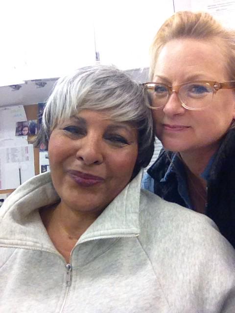 SydEBloom's tweet photo. "@misstinakaye: The amazing @PamGrier ! We miss you already! http://t.co/pSaejTPpqw" lovely picture! Happy Holidays! http://t.co/Hbz2Cqv6XS
