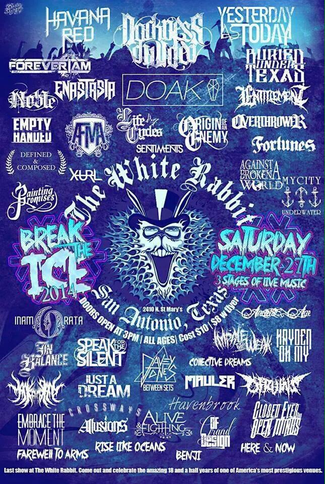 EntitlementTX's tweet photo. The venue that started it all for us is coming to an end. Please make it out and show your support to us locals! http://t.co/sNYP8GgbNz