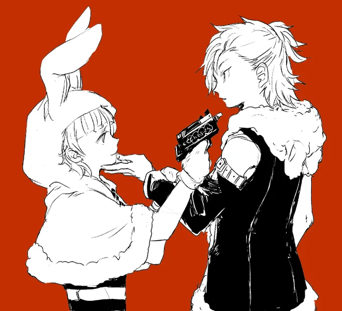 しろうくんとかのんさん。 