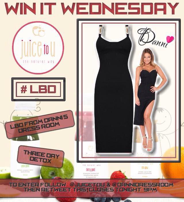 DanniDressBout's tweet image. #WinItWednesday gorgeous #LBD from @DanniDressRoom &amp;amp; 3 day detox @juicetou follow both &amp;amp; #RT to enter! ENDS AT 9PM 😁👌