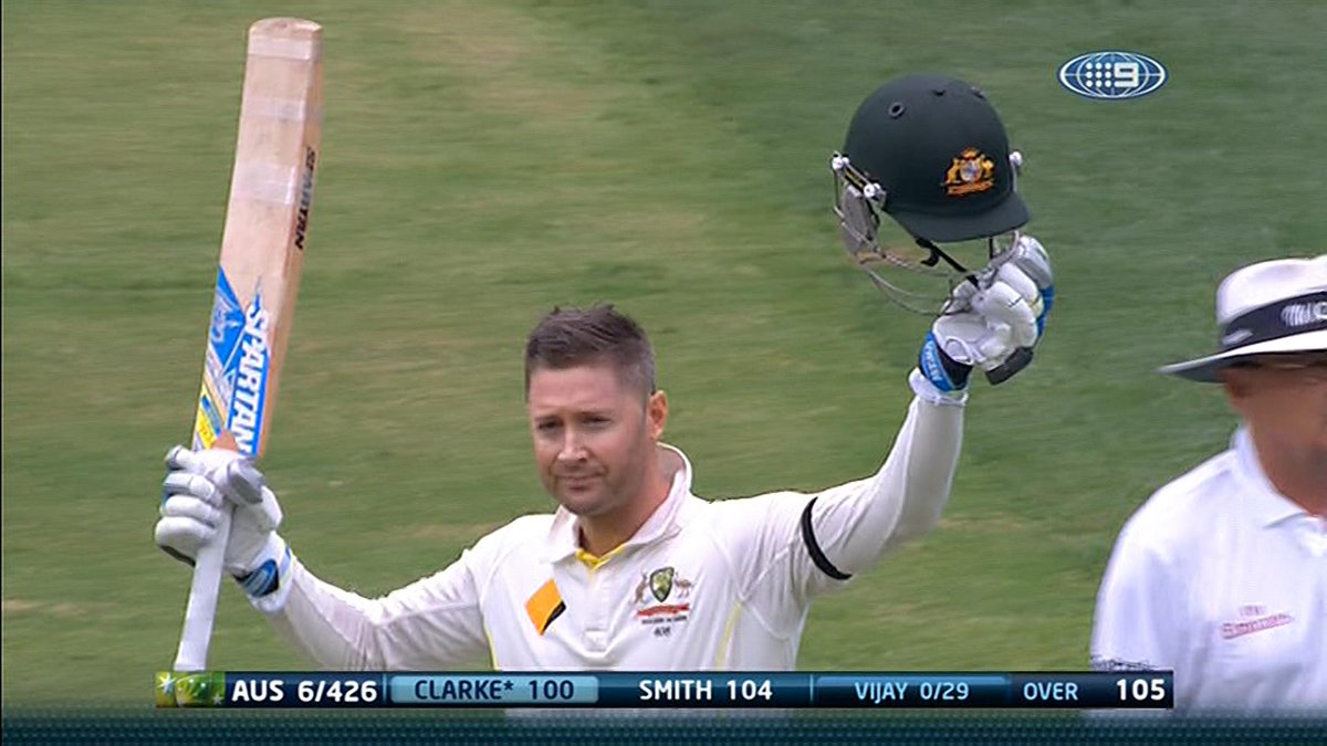 cricketcomau's tweet photo. Captain courageous indeed! http://t.co/NGcPbIvait #AUSvIND #Champion http://t.co/xvaDwPasyb