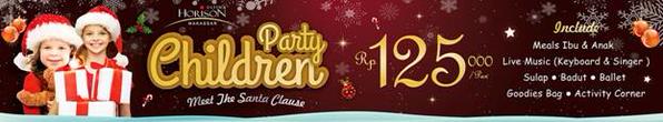 madamaradio's tweet photo. Let's cheer up your chrismast on "CHILDREN PARTY MEET THE SANTA CLAUSE" at @HorisonMKS_  , 12 Dec 2014 only IDR 125K! http://t.co/3R9sN2EB4K