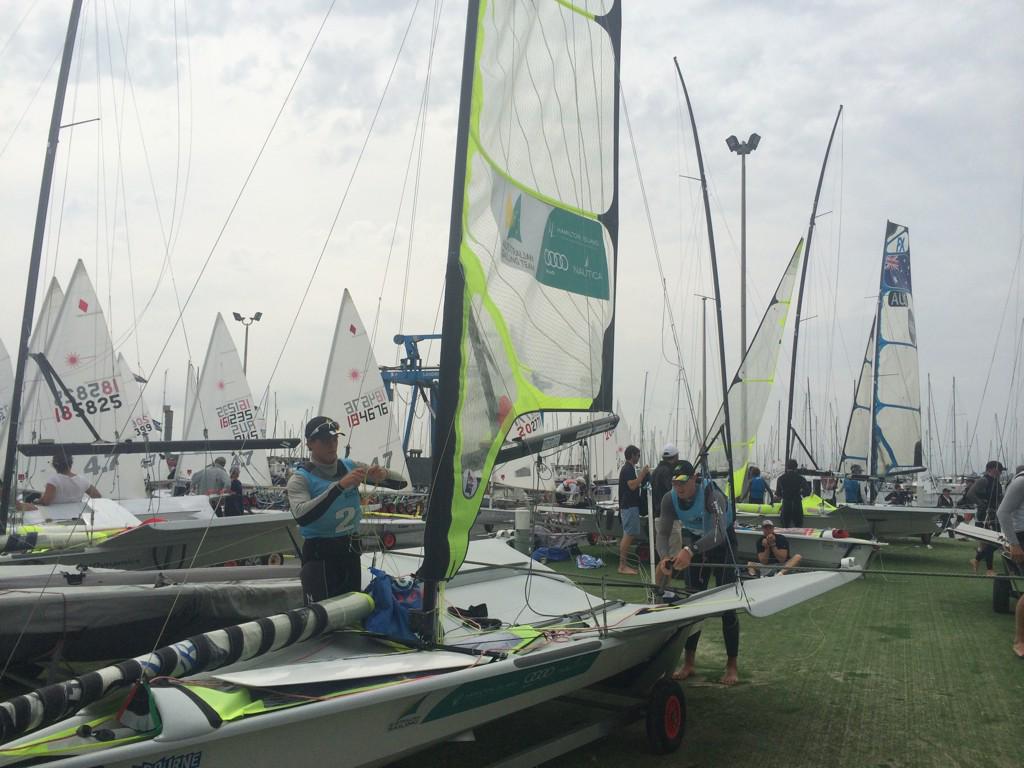 AusSailingTeam's tweet photo. Yeah!More breeze&amp;action ashore&amp;hopefully more @SWCMelbourne on water action2follow soon. 49er/FX,Nacra etc on way out http://t.co/4hXinLUGbJ