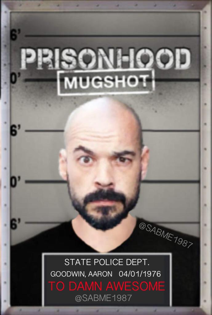 SabrinaMEGhost's tweet photo. Wait! U're a criminal? @AaronGoodwin U never told us that U've been arrested for being to damn awesome😉😜 #nicemugshot http://t.co/hbHOf5yMUM