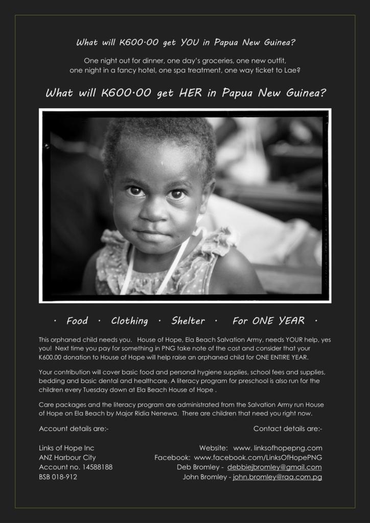 The PNG Tribal Foundation are doing some really good things, please help if you can!