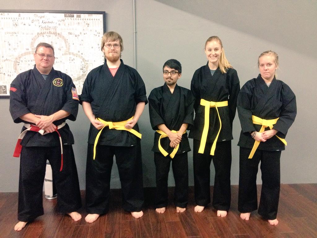 rstead10's tweet photo. Yes, got our yellow belt tonight! Completed a course in karate! #kenpokarate #bucketlist #soproud http://t.co/lAKA5nlCFY