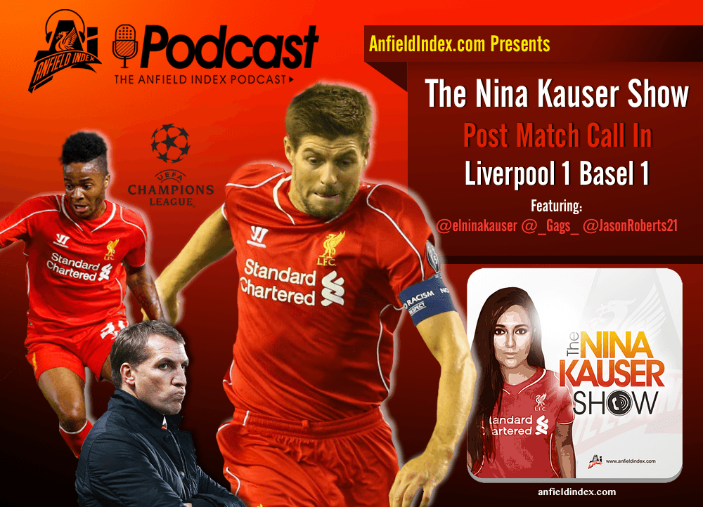 AnfieldIndex's tweet photo. The @elninakauser Show: #LFCvsFCBasel Call in!!
With @_Gags_ @JasonRoberts21
Listen: http://t.co/ukEdxA4FZm http://t.co/LyIkv0RvAU