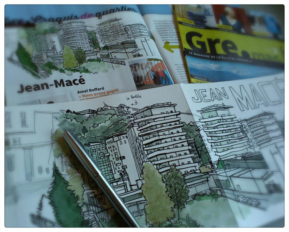 emdedream's tweet photo. Mes dessins dans le mag de la ville ! Grenoble, te quiero! #grenoble #croquisdequartier #gremag http://t.co/KjbUH0bZAx