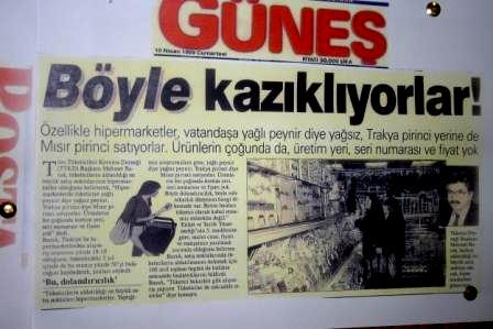 TTKD, geçmiş zaman içinde gazetecilere şöyle haykırmıştı: İşte böyle kazıklıyorlar! Acı ama gerçek,aşağıda gazete var